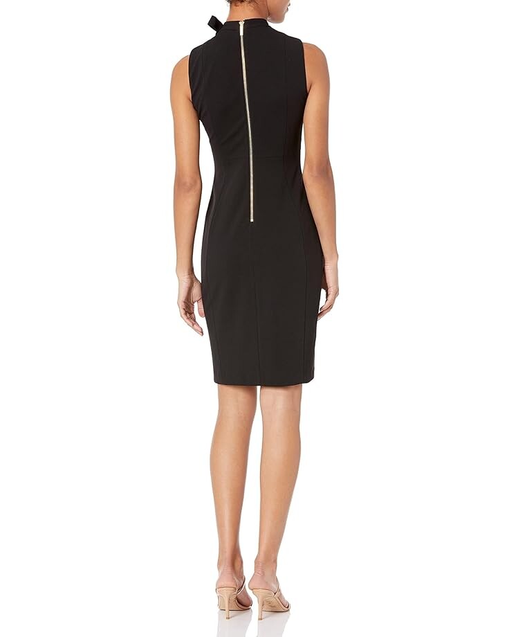 

Платье Calvin Klein Sheath Dress with Tie Neck, черный