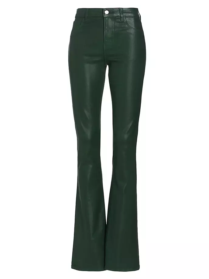 

Джинсы Selma с покрытием Boot-Cut L'Agence, цвет forest green coated