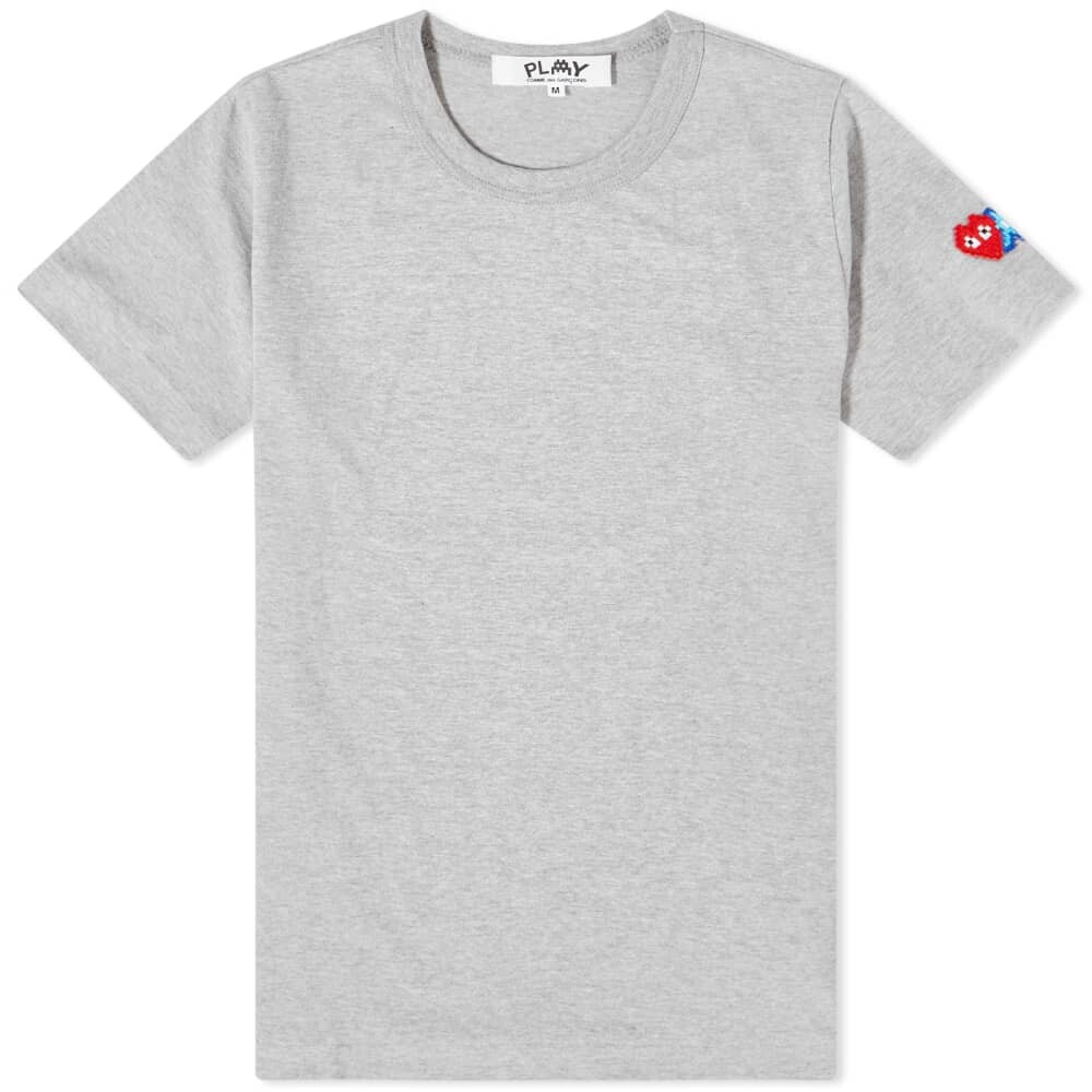 

Женская футболка Comme des Garçons Play с рукавами Invader, серый