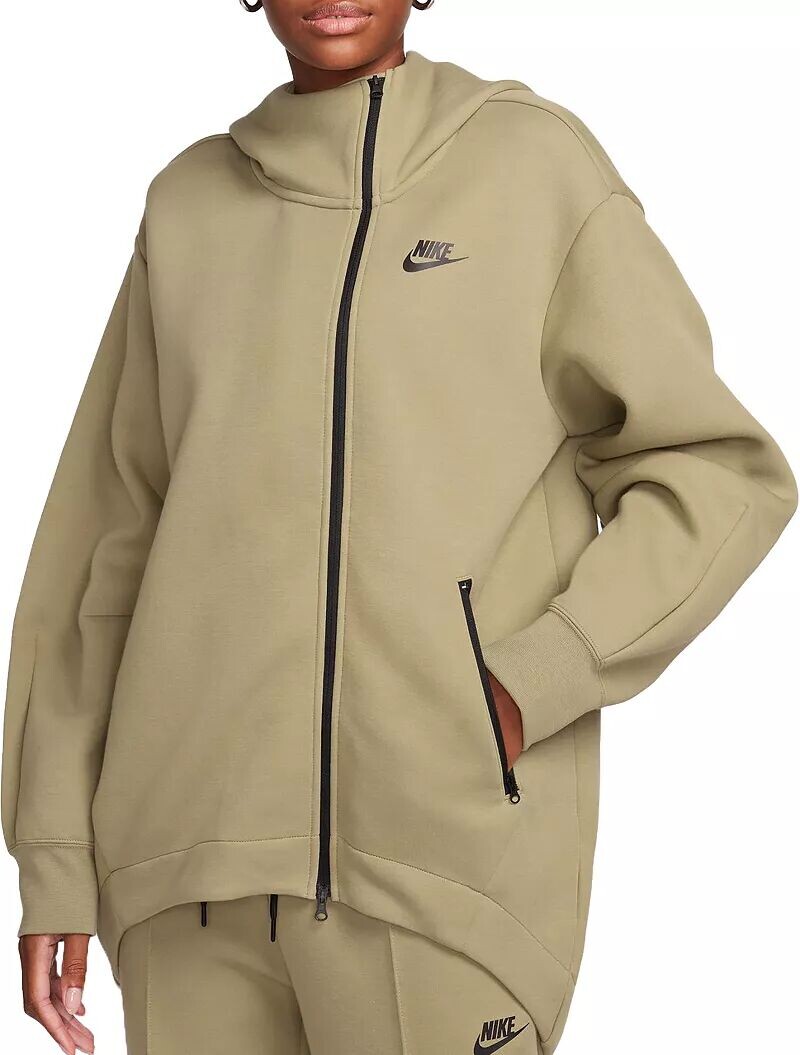 

Женская объемная толстовка с капюшоном из технического флиса Nike Sportswear с молнией во всю длину