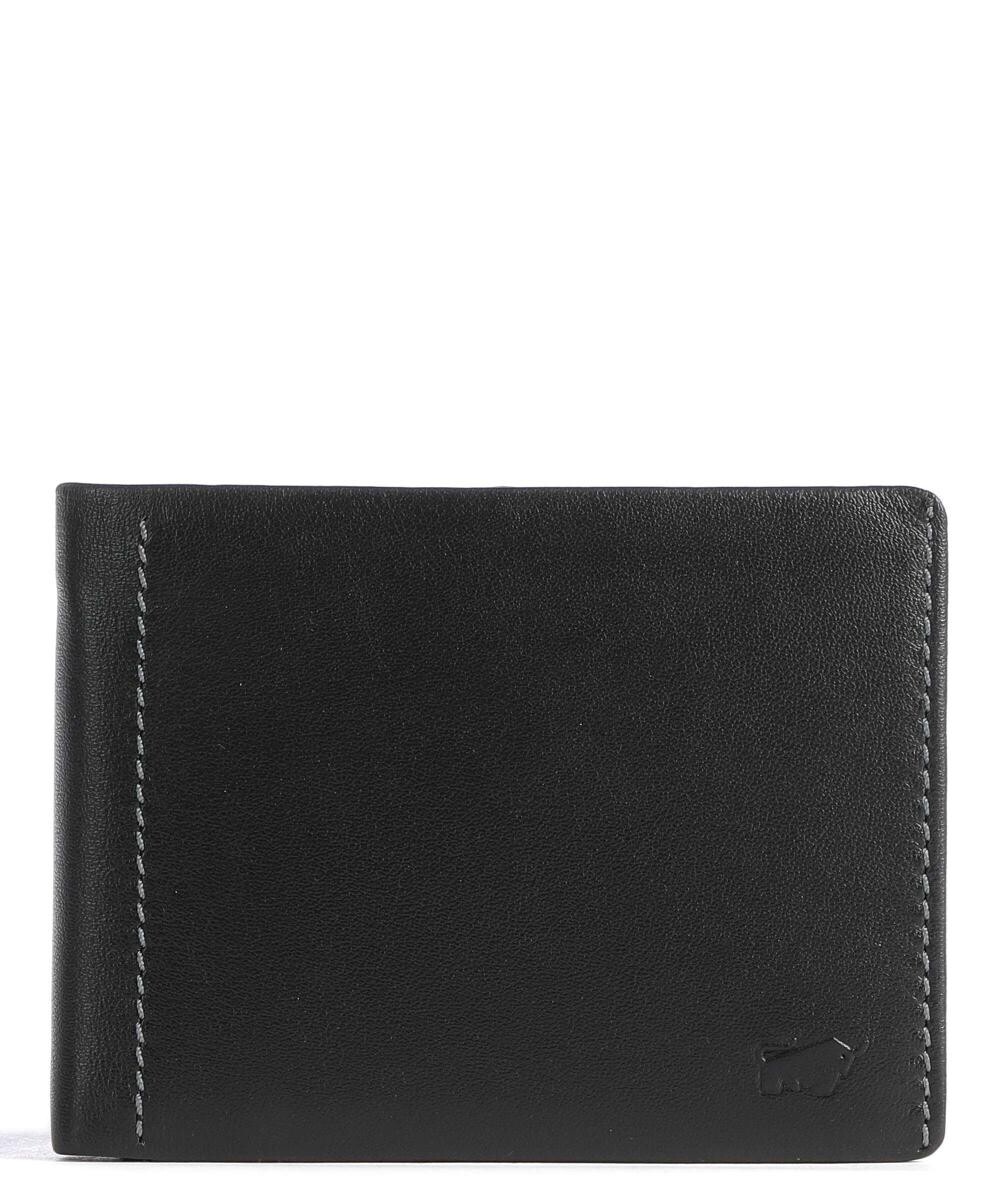 

кошелек Генри из кожи ягненка Braun Büffel, черный