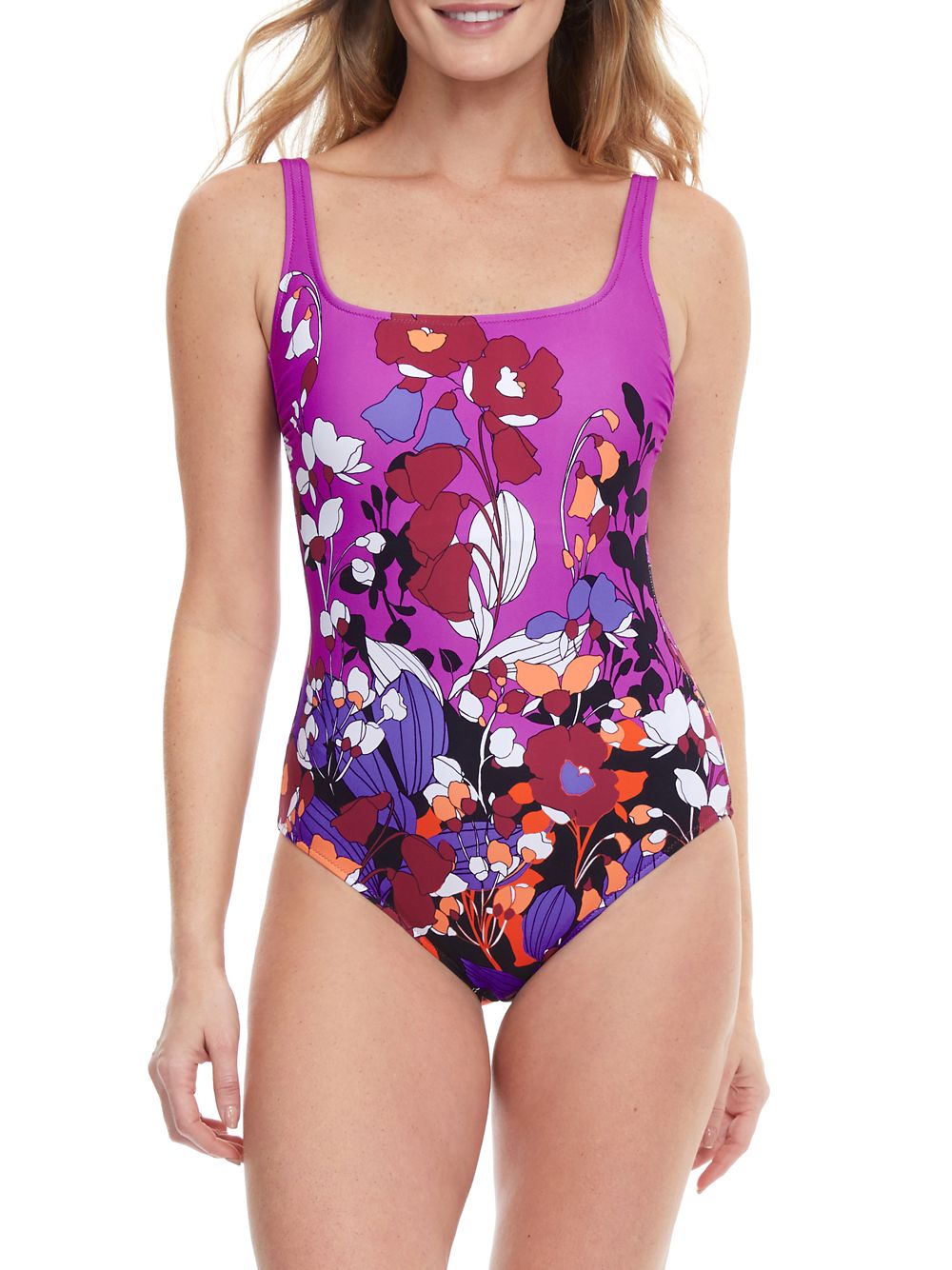цена Цельный купальник с цветочным принтом Gottex Swimwear