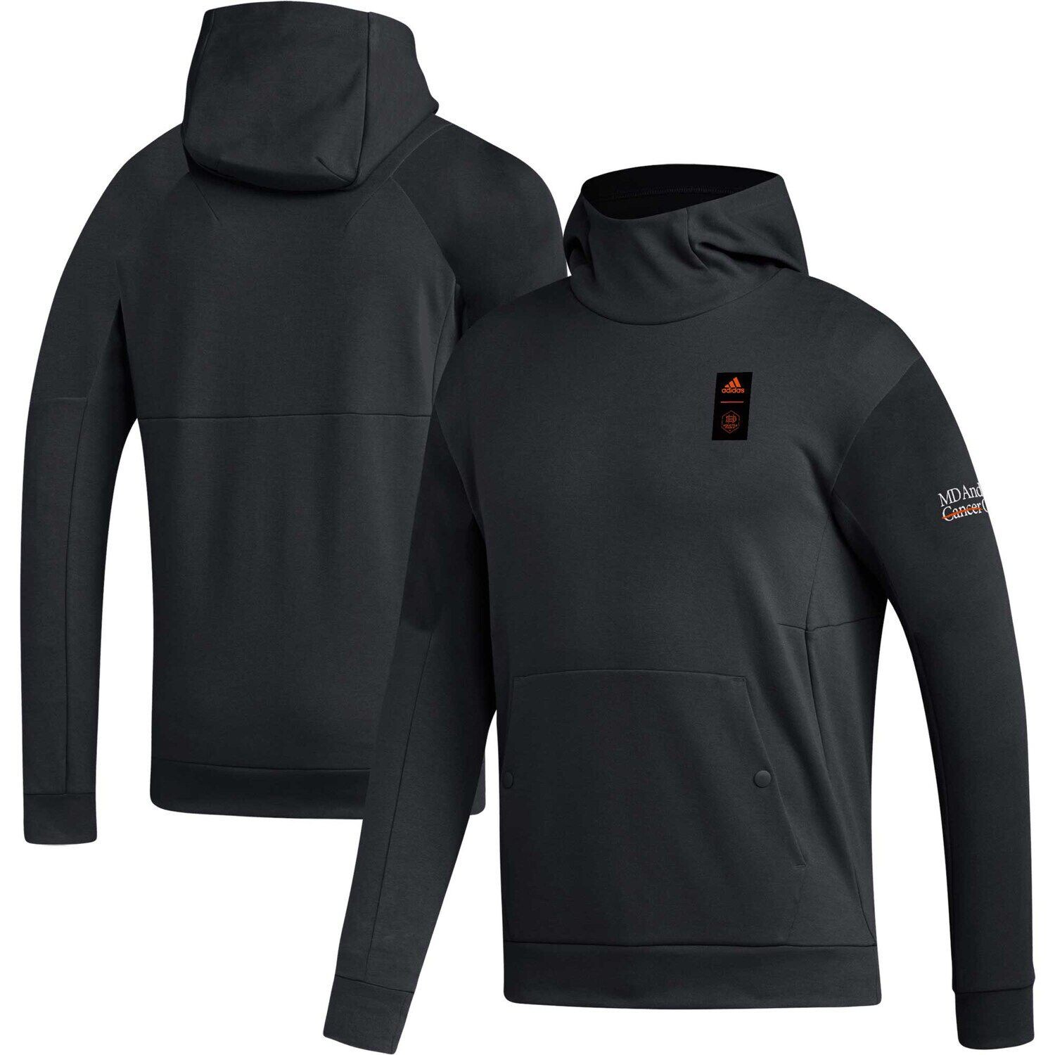 

Мужская толстовка с капюшоном adidas Black Houston Dynamo FC 2023 Player Travel Pullover