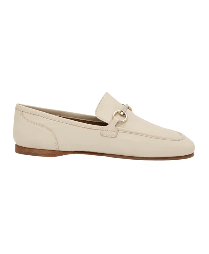 

Мокасины Estribo Off White из кожи ягненка goya со стременами Lottusse, бежевый