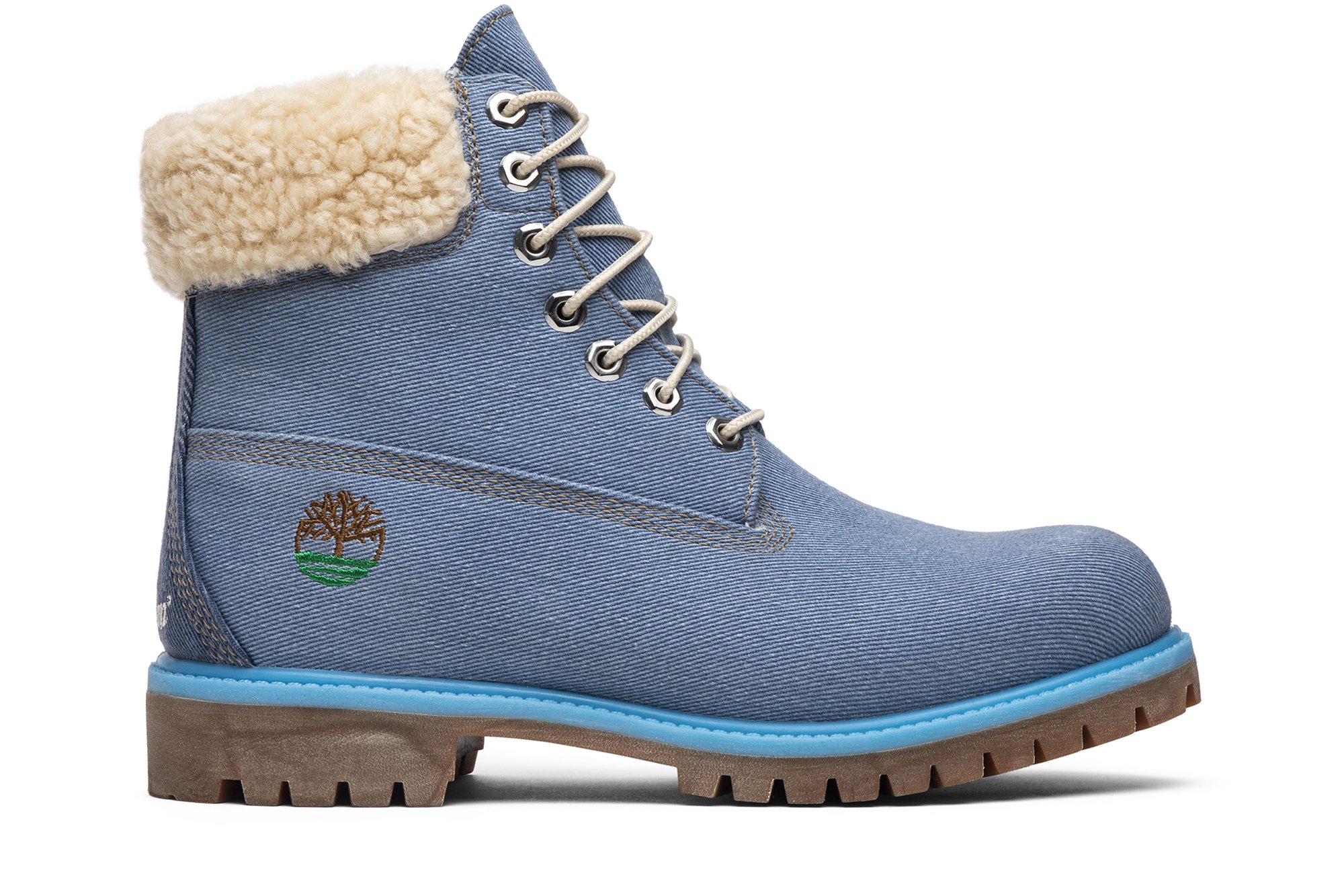 Тканевые ботинки Just Don x 6 дюймов Timberland, синий timberland boot patch