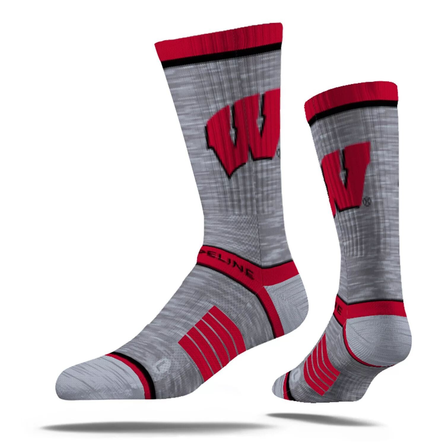 

Шерстяные носки премиум-класса Strideline Wisconsin Badgers Crew Crew