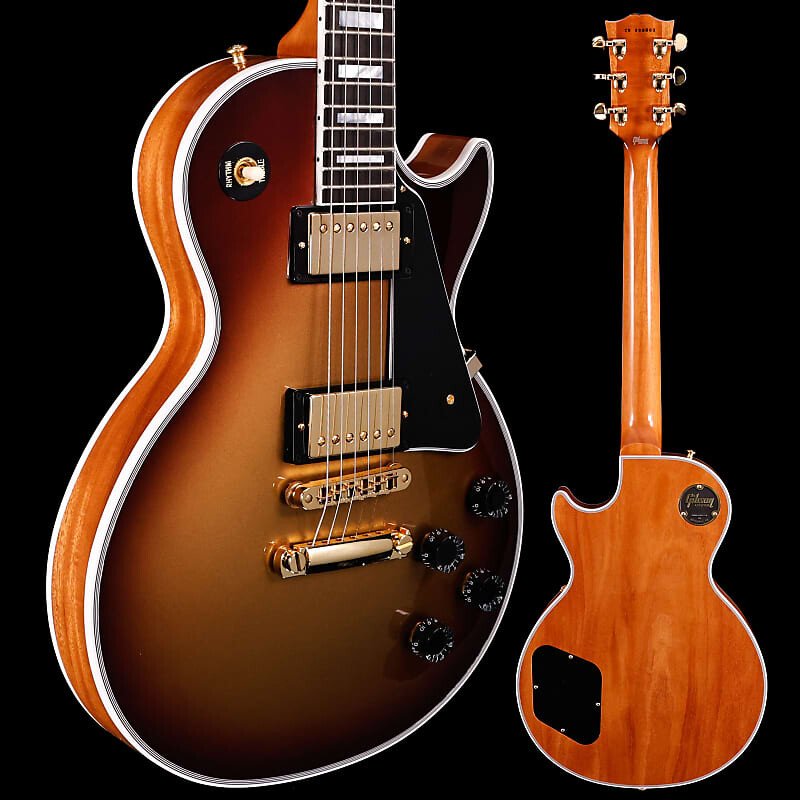 

Электрогитара Gibson Les Paul Custom, Viceroy Goldburst w Natural Back Gloss 10lbs 3.1oz