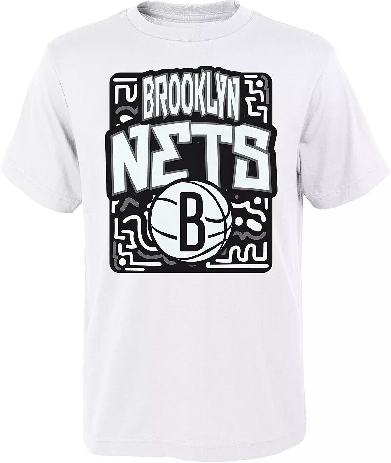

Outerstuff Молодежная белая футболка Brooklyn Nets Tribe