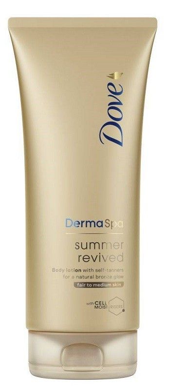 Dove DermaSpa Summer Revived бронзирующий лосьон, 200 ml