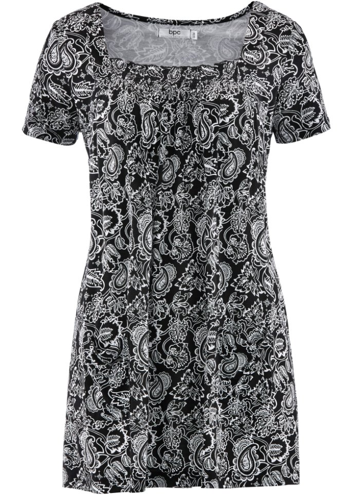 цена Рубашка-туника с коротким рукавом Bpc Bonprix Collection, белый