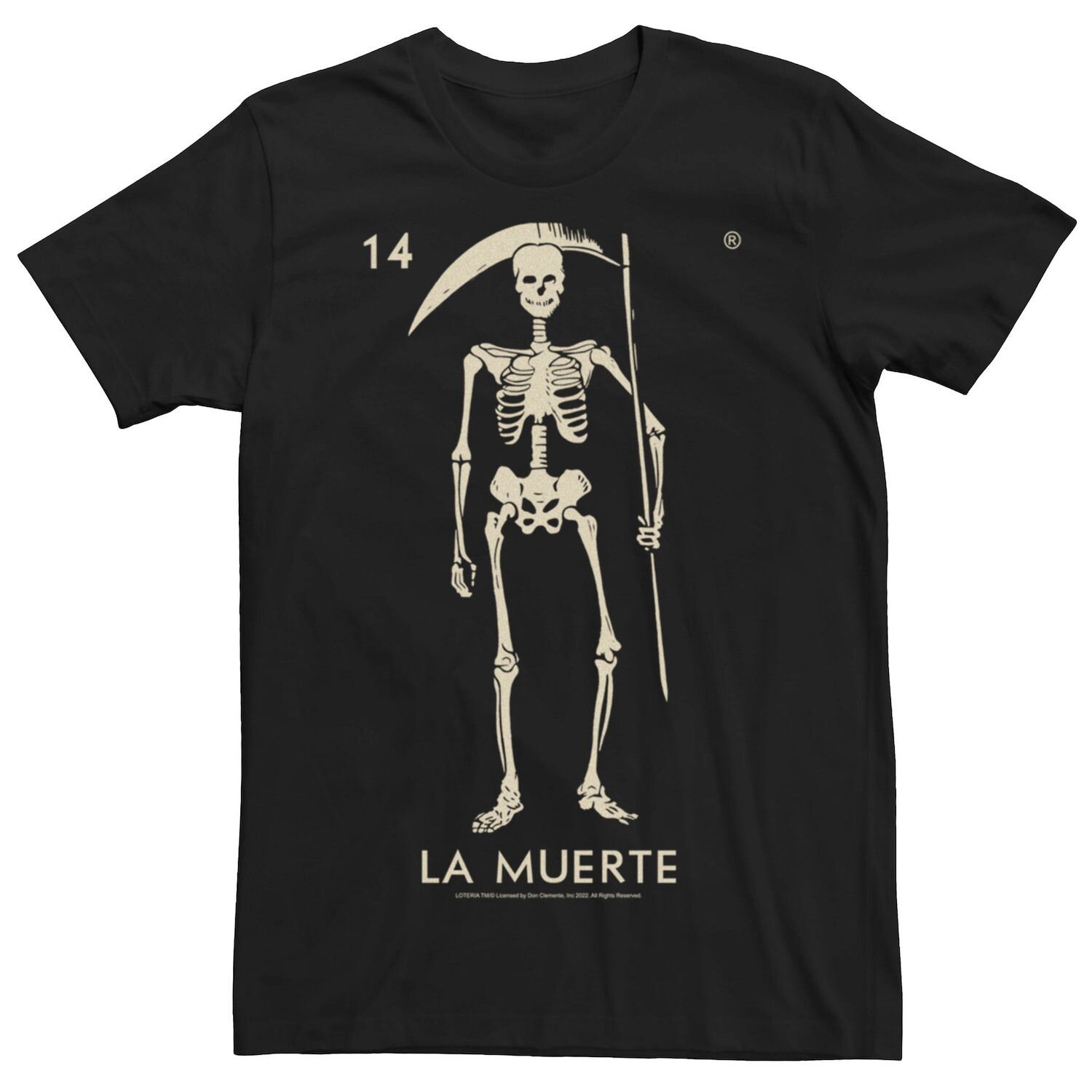 

Мужская футболка Loteria 14 La Muerte Line Art Licensed Character