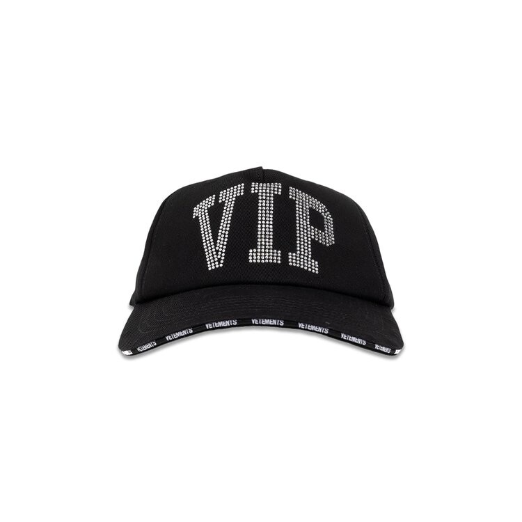 

Бейсболка Vetements VIP Crystal Cap, черный
