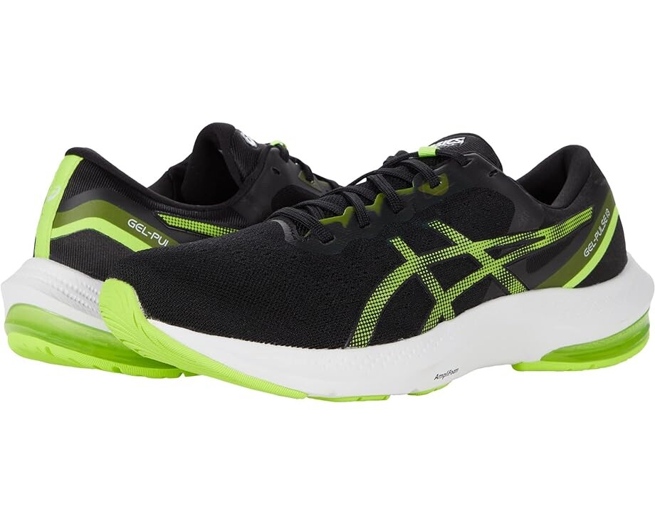 Кроссовки ASICS GEL-Pulse 13, цвет Black/Hazard Green