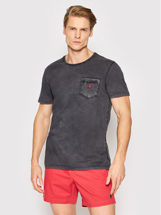 

Футболка узкого кроя Polo Ralph Lauren, серый