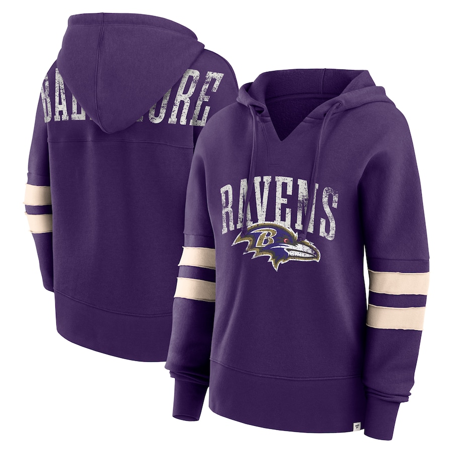 

Пуловер с капюшоном Fanatics Branded Baltimore Ravens, фиолетовый