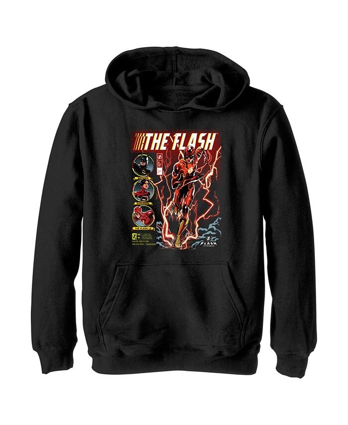 

Толстовка с капюшоном для мальчика из комиксов The Flash Barry Allen Child DC Comics, черный