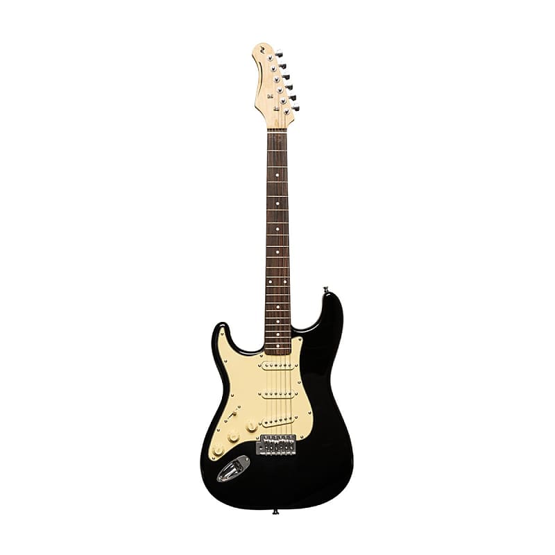 Электрогитара Stagg Left-Handed Electric Guitar - Brilliant Black - SES-30 BK LH электрогитара stagg ses 30 bk