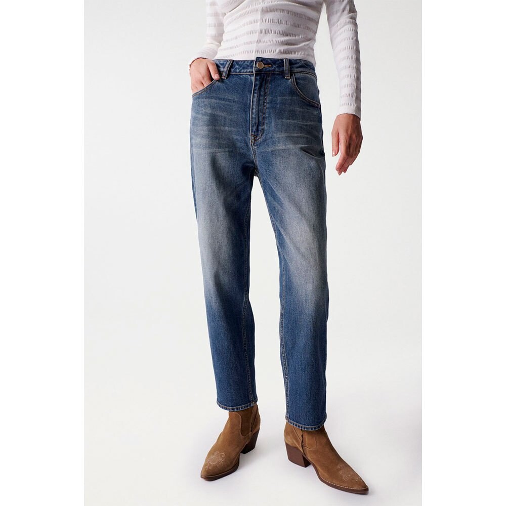 

Джинсы Salsa Boyfriend Cropped, синий