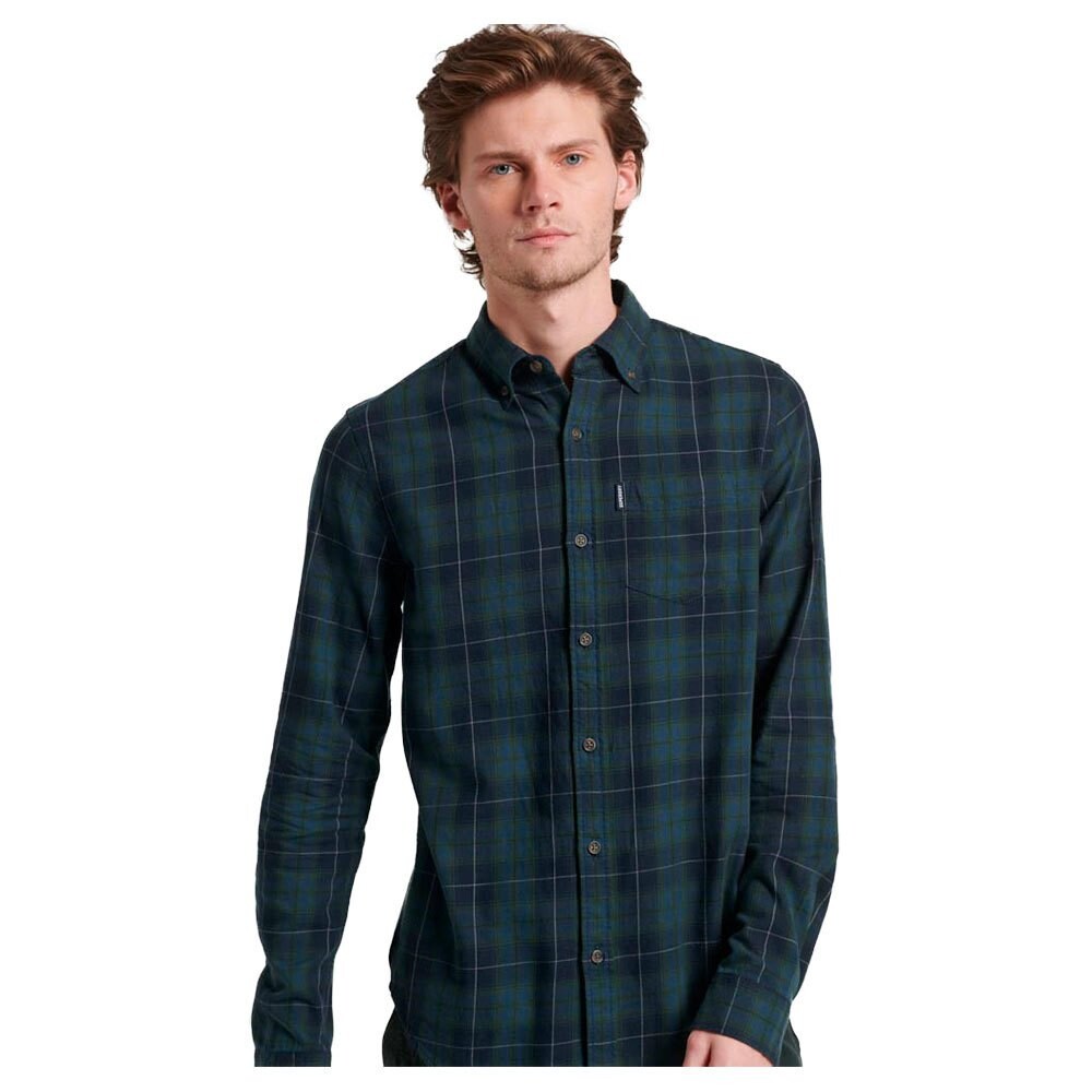 Рубашка Superdry Vintage Check, зеленый рубашка vintage check superdry цвет red check