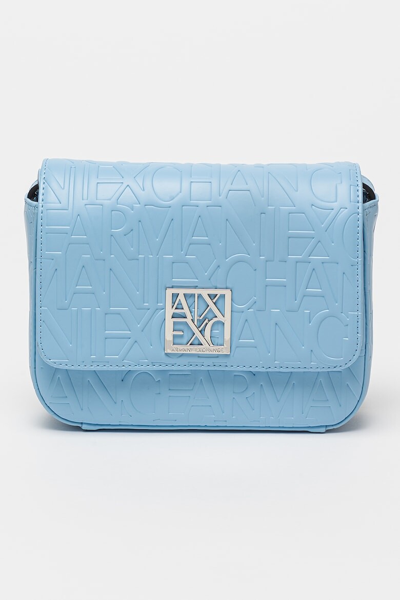 

Сумка на плечо из экокожи с тиснением логотипа Armani Exchange, бежевый