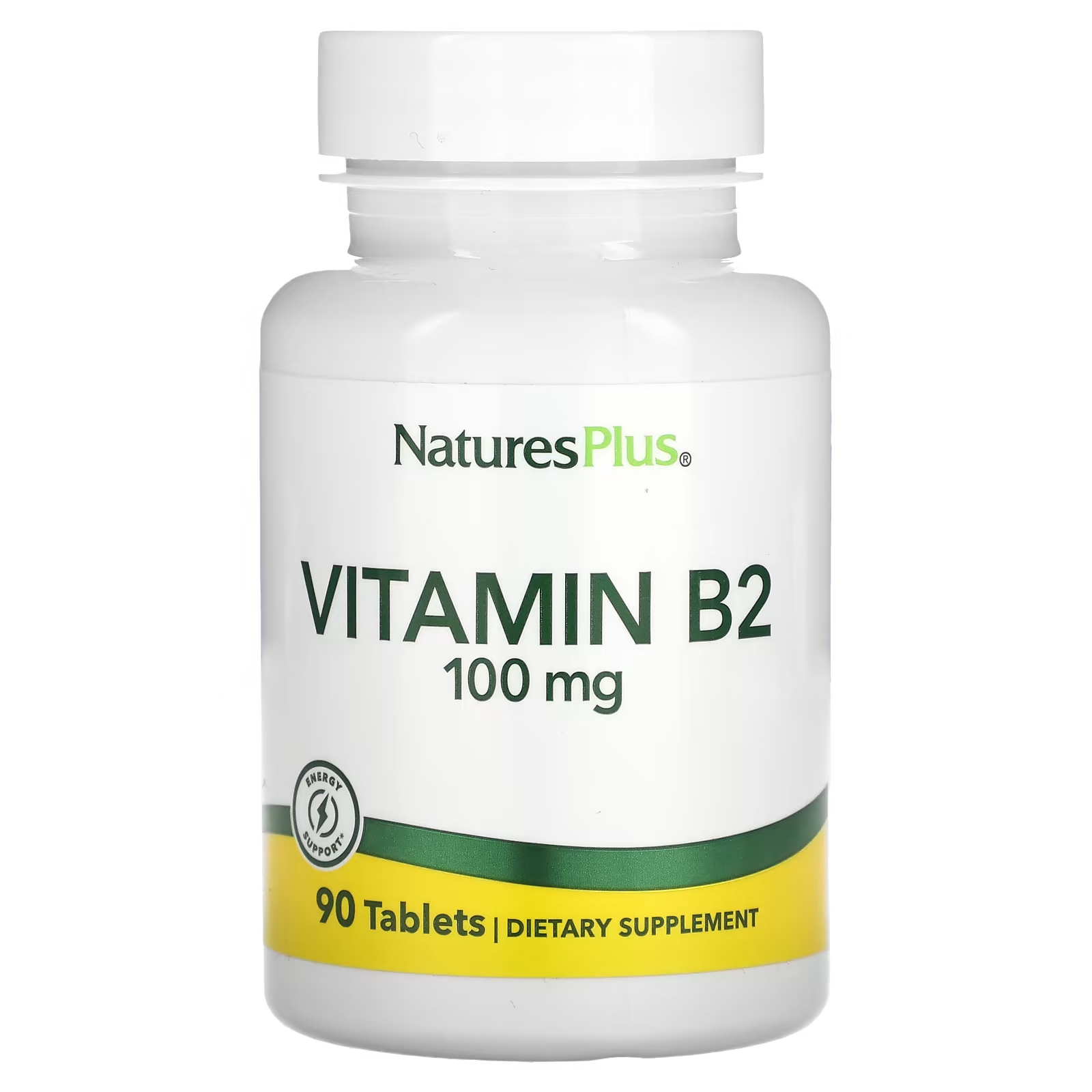 Биологически активная добавка NaturesPlus витамин B-2, 100 мг., 90 таблеток биологически активная добавка swanson ниацин пролонгированное высвобождение 500 мг 90 таблеток