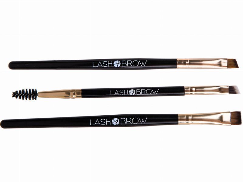 Lash Brow Gold кисть для бровей, 1 шт. угловая кисть для бровей lb02 lash brow precison 1 шт
