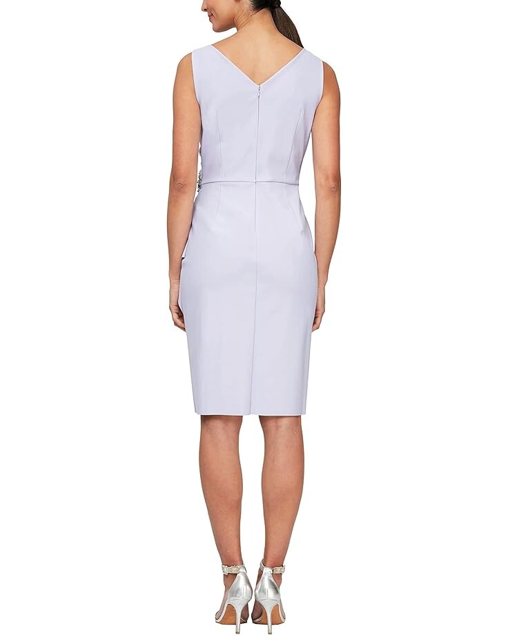 

Платье Alex Evenings Short Slimming Dress with Side Ruched Skirt, лавандовый, Фиолетовый