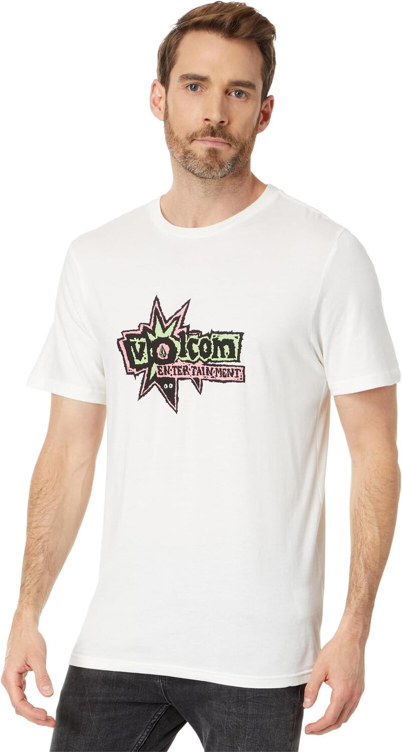 

Футболка с короткими рукавами Entertainment Fat Tony Volcom, цвет Off-White
