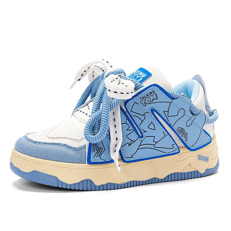

Кроссовки TALKING TOM Vintage Basketball Shoes Unisex Low-top, цвет Caribou Blue