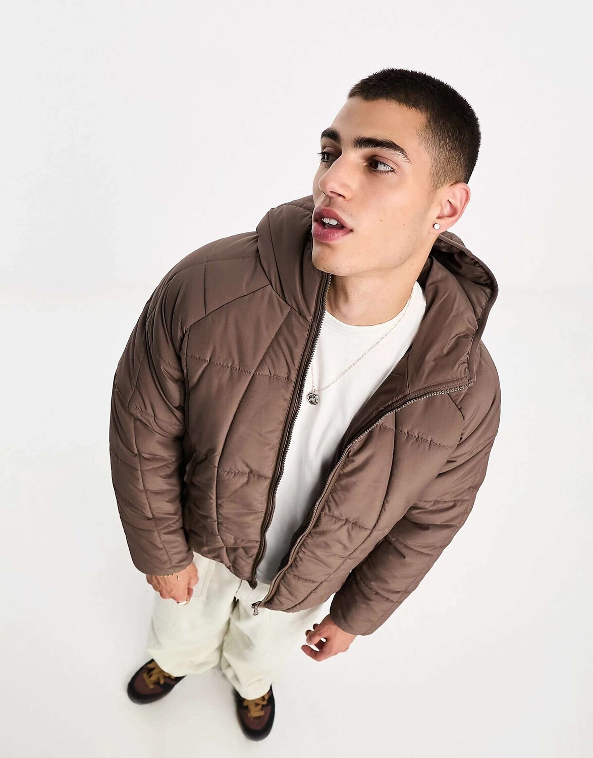 

Коричневая куртка-пуховик с логотипом adidas Originals Adventure, Коричневый