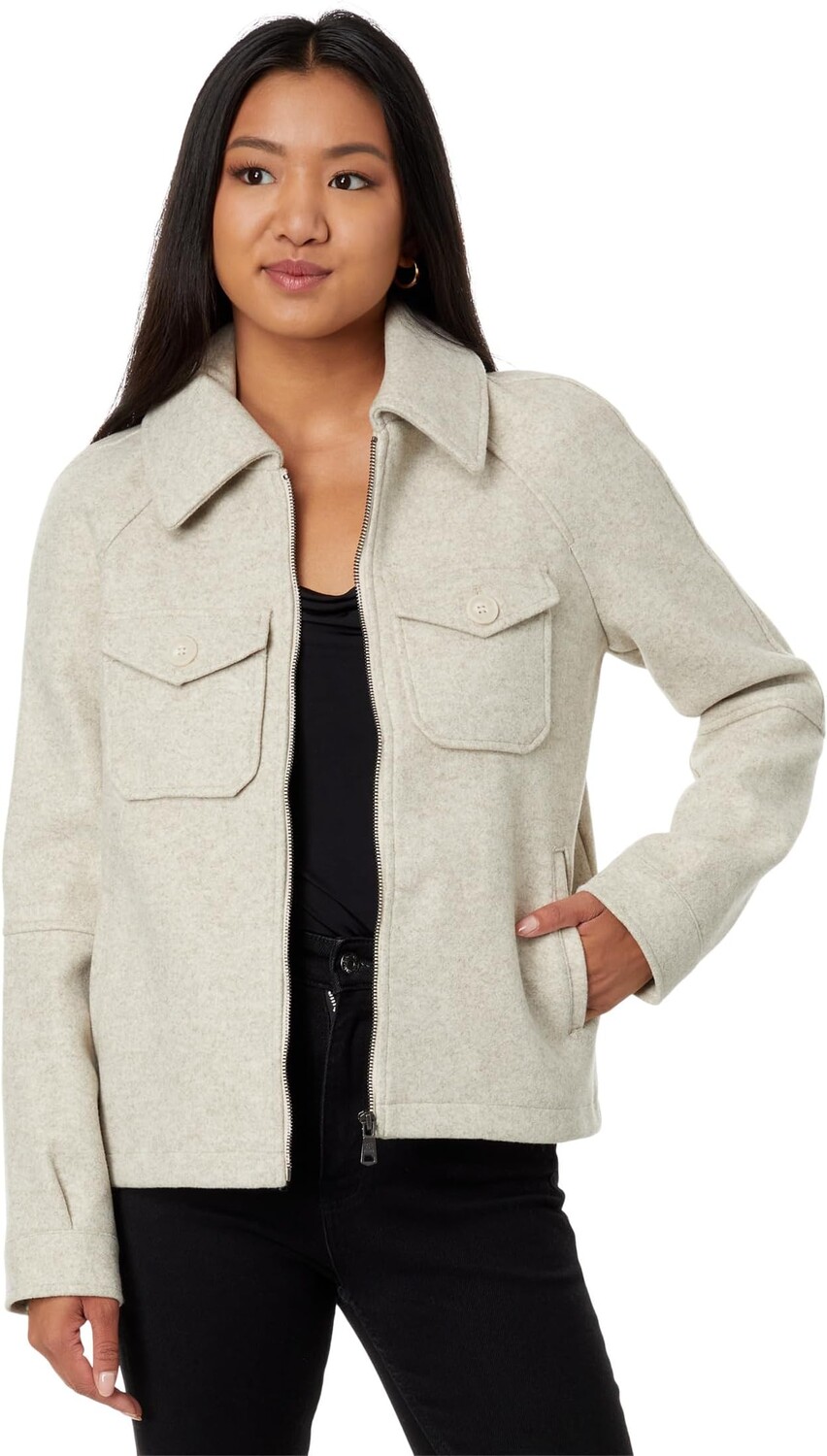 

Куртка Relaxed Zip Front Jacket Avec Les Filles, цвет Bone