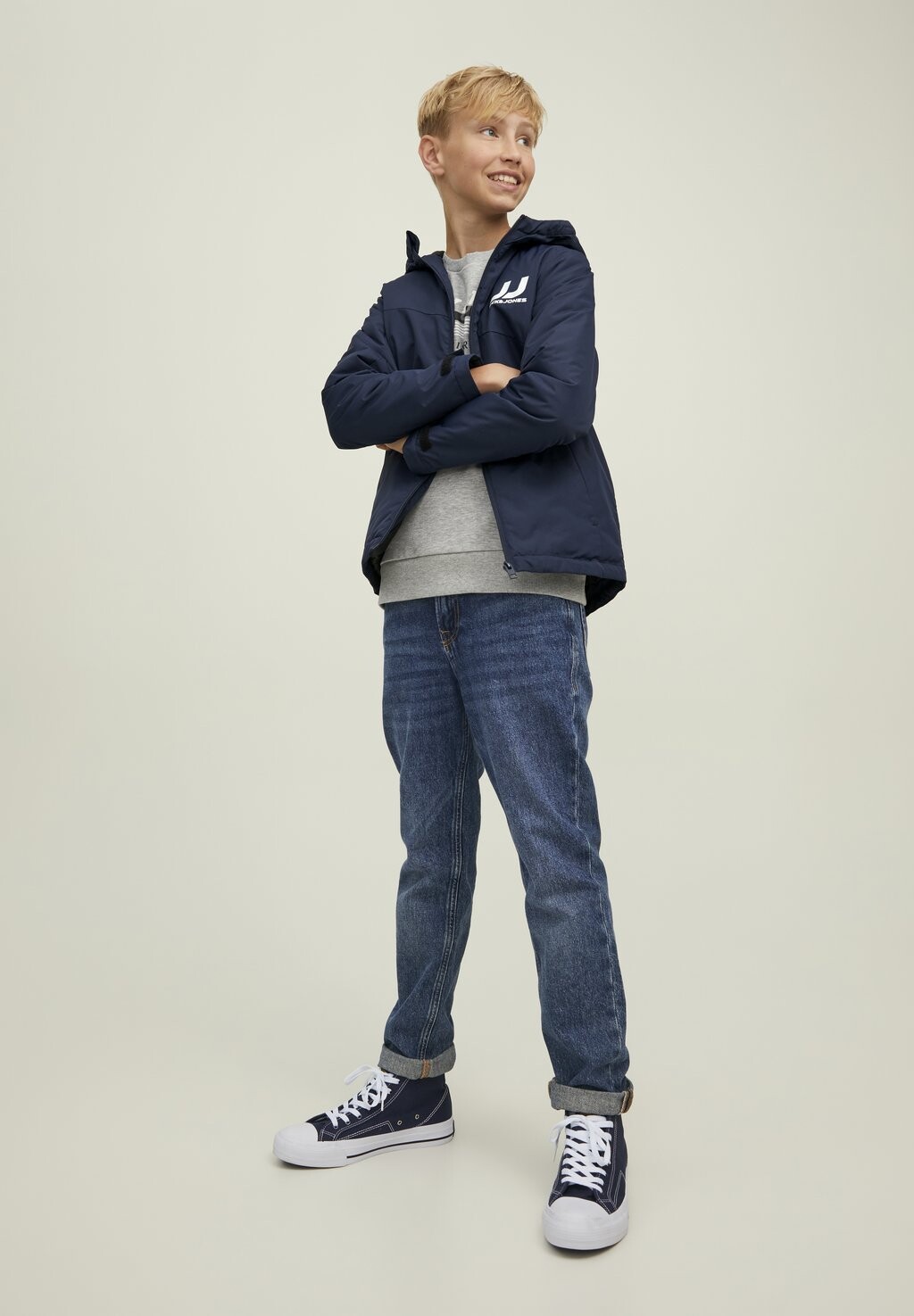 

Демисезонная куртка Jack & Jones Junior, темно-синий