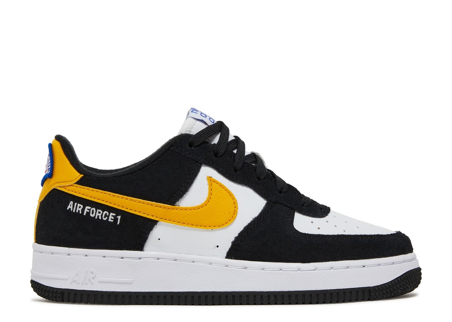 

Кроссовки Nike Air Force 1 Lv8 Gs 'Black White Dark Sulfur', черный
