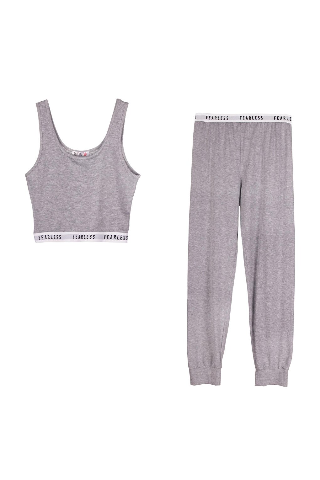 цена Женский укороченный пижамный комплект Dominant, серый