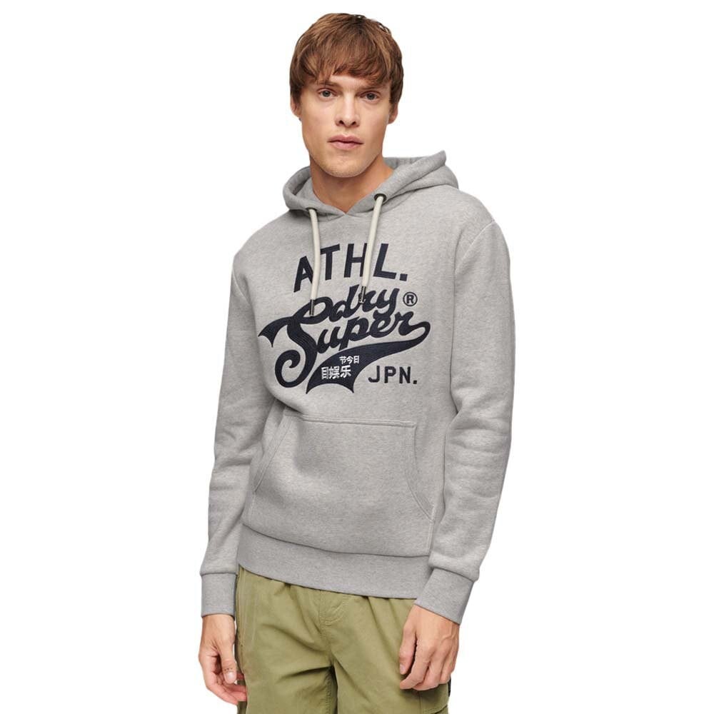 

Худи Superdry Athletic Script Graphic, серый