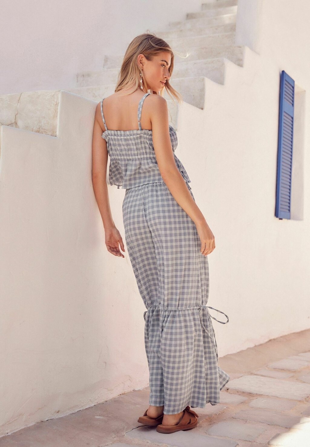 

Юбка макси TIERED TALL REGULAR FIT Next, синий