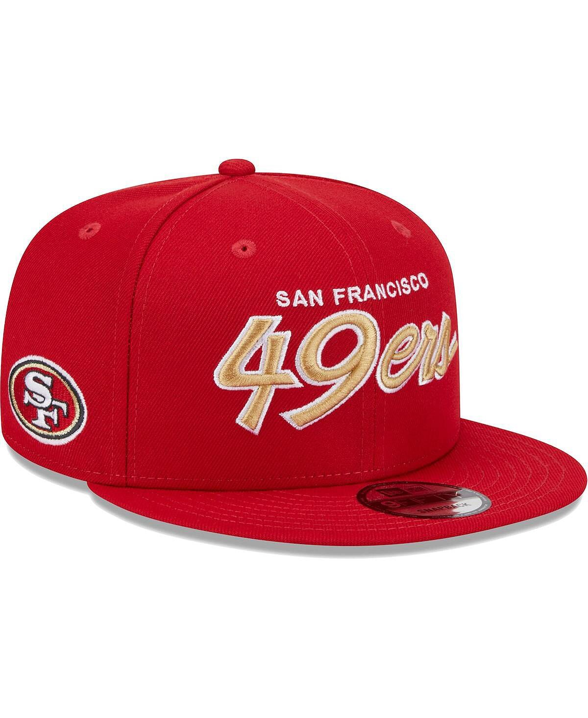 

Мужская бейсболка Scarlet San Francisco 49ers Main Script 9FIFTY Snapback New Era