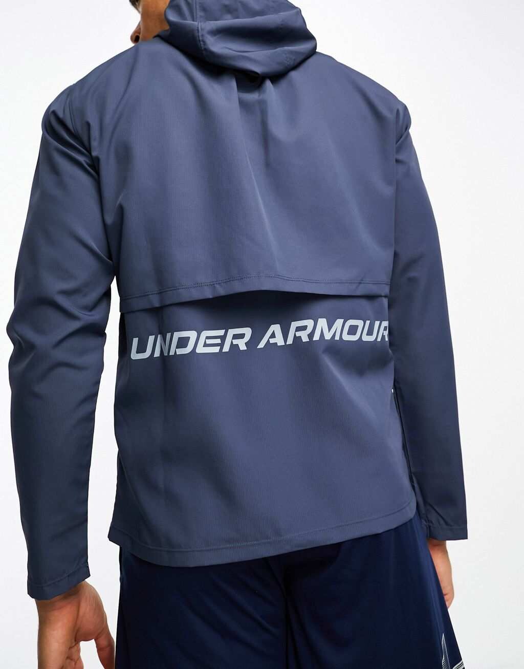 

Темно-синяя куртка для бега с капюшоном Under Armour Storm