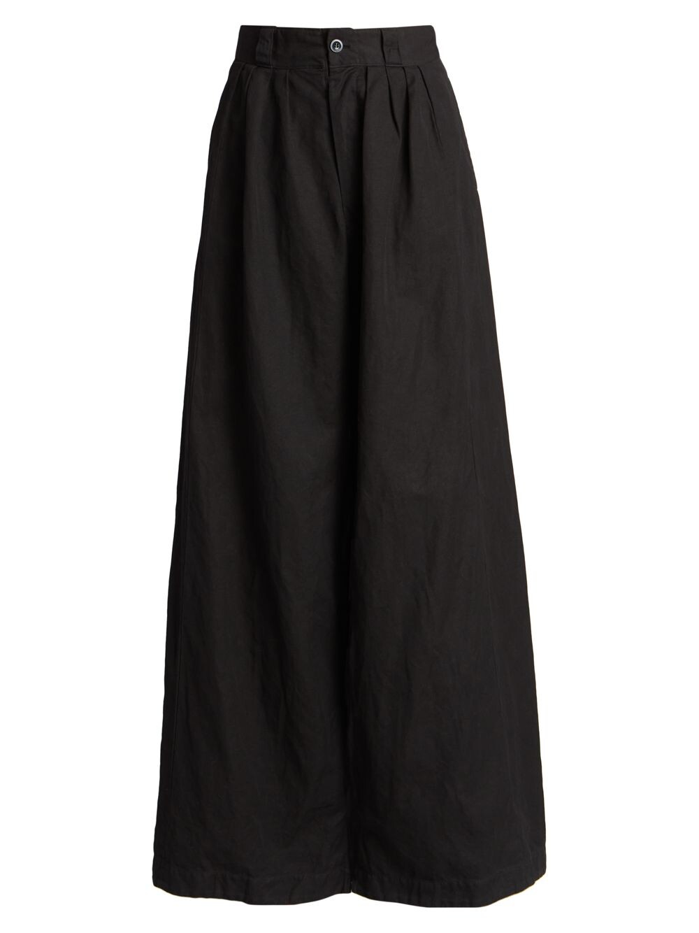 

Широкие брюки из смесового льна Maison Margiela, черный
