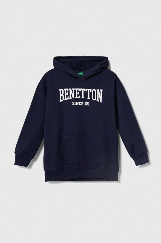 

Детская хлопковая толстовка United Colors of Benetton, темно-синий