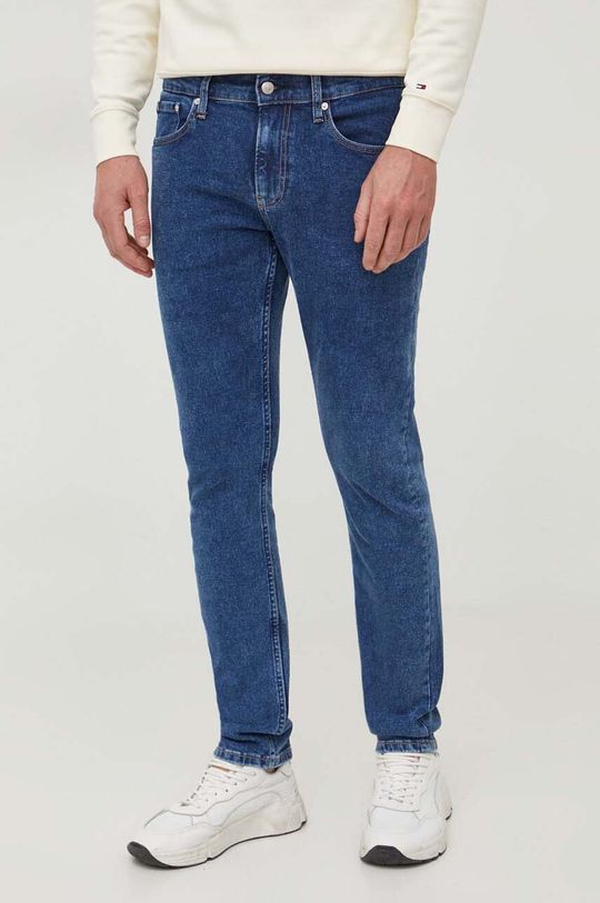 Джинсы Calvin Klein Jeans, синий джинсы свободного кроя mom calvin klein jeans цвет denim dark