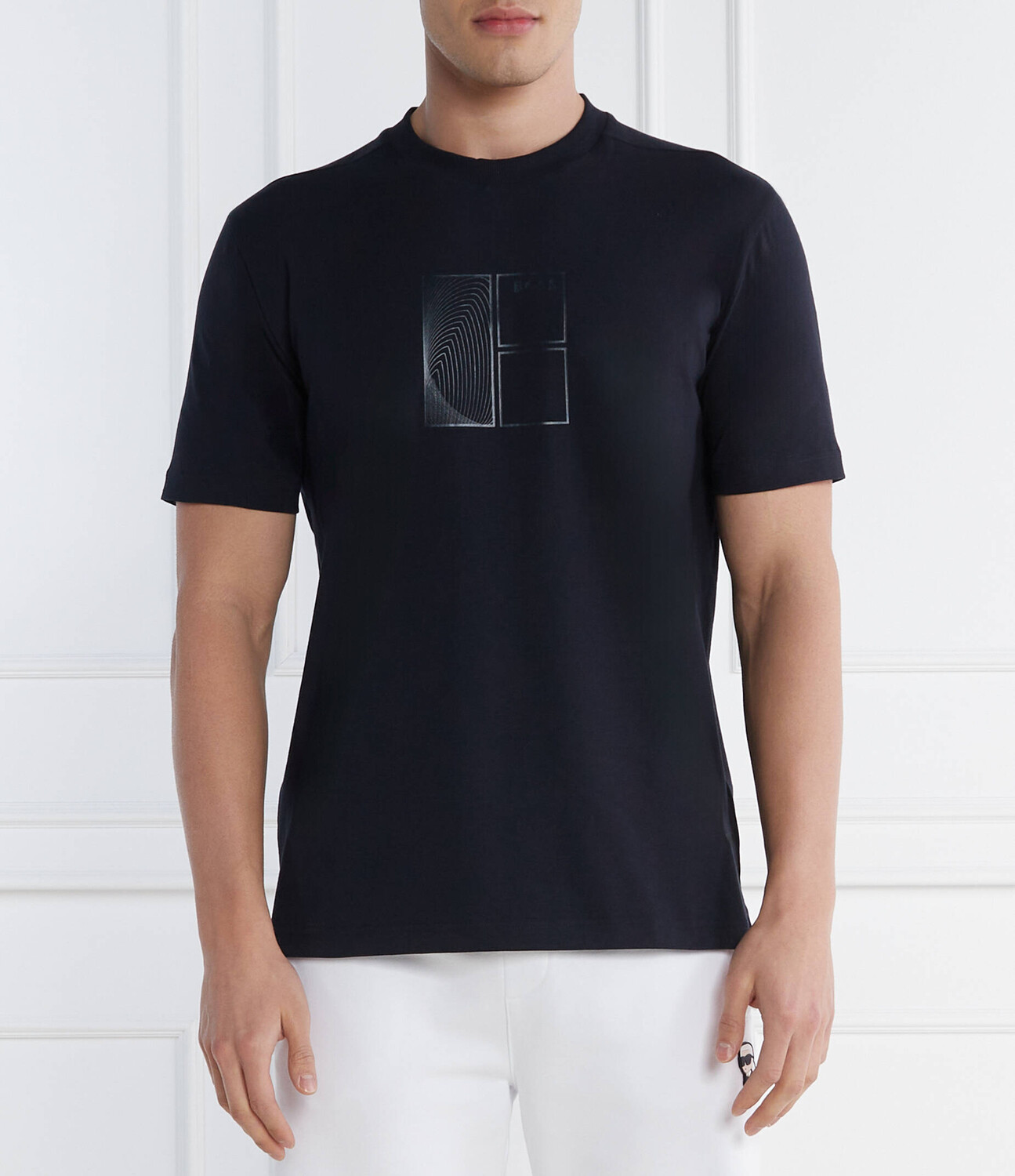 

Футболка BOSS GREEN Tee 5 Regular Fit stretch, темно-синий
