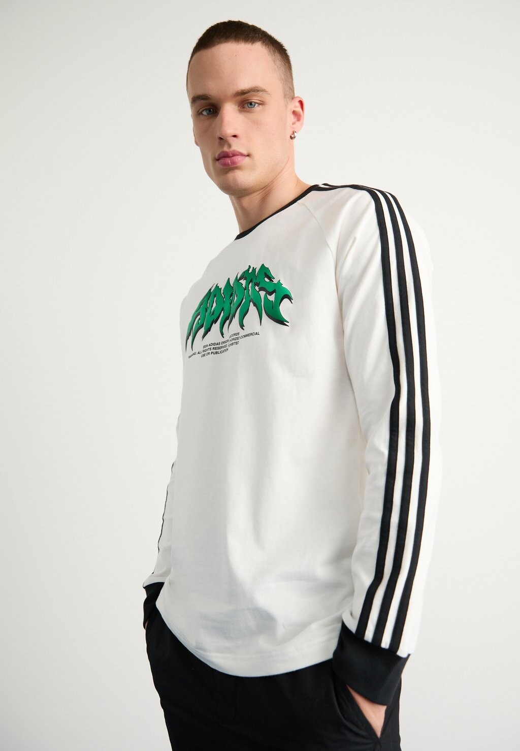 

Рубашка с длинным рукавом FLAMES adidas Originals, цвет white/black