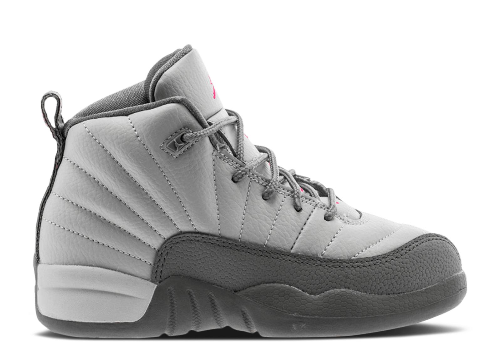 

Кроссовки Air Jordan Air Jordan 12 Retro Ps 'Wolf Grey Vivid Pink', серый