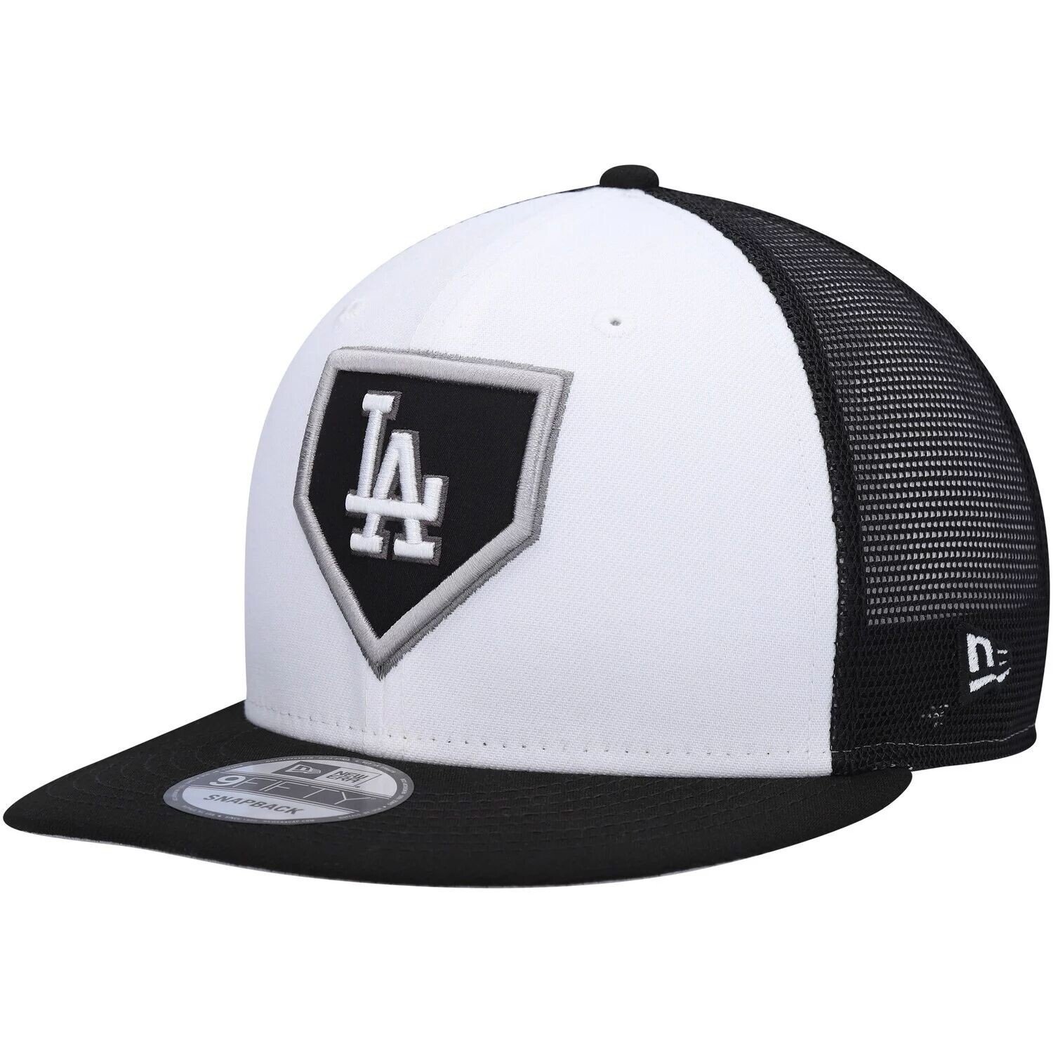 

Мужская кепка New Era белого/черного цвета Los Angeles Dodgers 2022 Clubhouse Trucker 9FIFTY Snapback