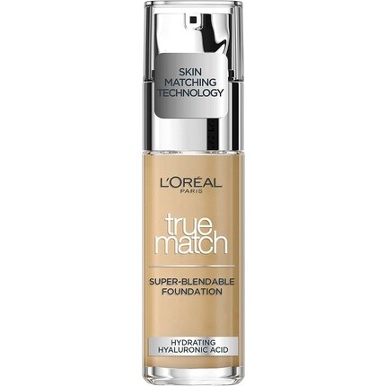 

L'Oreal Paris Liquid Foundation Супер-смешиваемая основа для ухода за кожей с гиалуроновой кислотой True Match, 30 мл, бежевый, 1 шт. L'Oréal