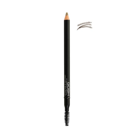 Карандаш для бровей с кисточкой 03 Серо-Коричневый 1,2г Gosh, Eyebrow Pencil