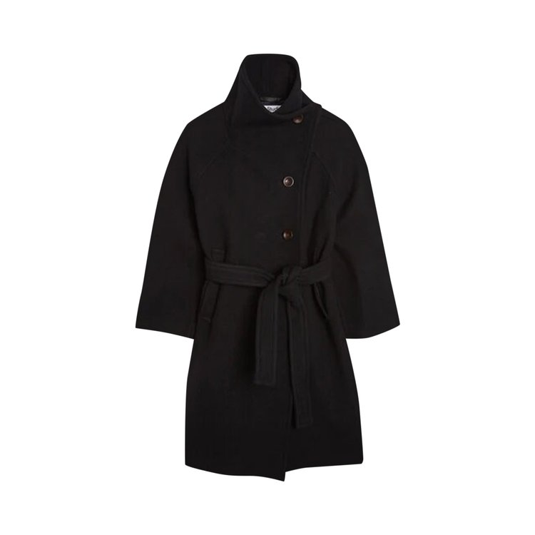 Пальто Acne Studios Double-Breasted Belted Wool 'Black', черный