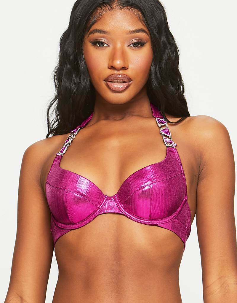 

Розовый бикини-топ Ann Summers Maldives