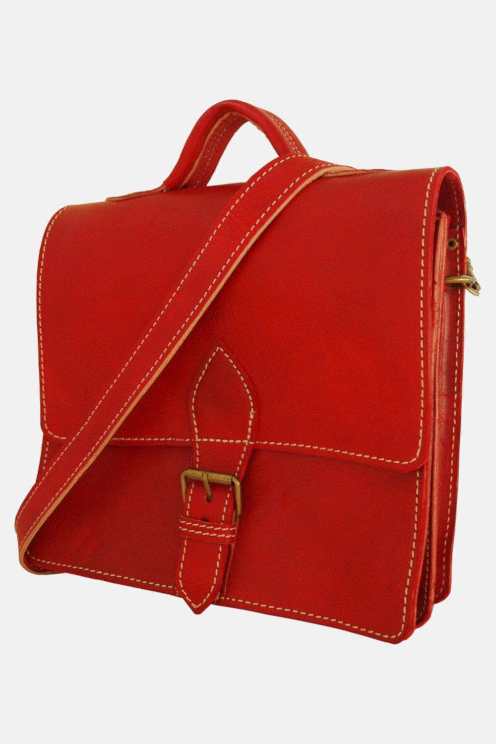 цена Миниатюрная кожаная сумка 'The Casablanca' Berber Leather, красный